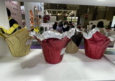 Floral wrapping paper from China.